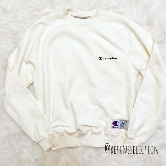 champion crewneck script logo